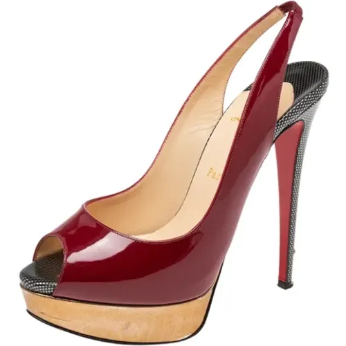 Pre-owned Leather heels , female, Sizes: 6 1/2 UK - Christian Louboutin Pre-owned - Modalova