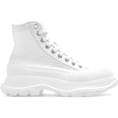 Platform high-top sneakers , female, Sizes: 3 UK, 4 UK, 4 1/2 UK, 3 1/2 UK, 5 1/2 UK, 6 UK - alexander mcqueen - Modalova