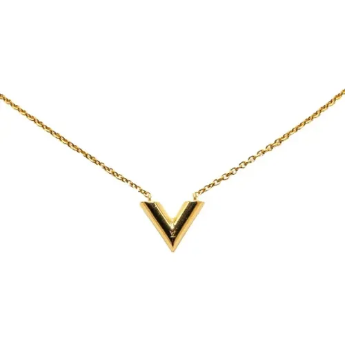 Pre-owned Metal necklaces , female, Sizes: ONE SIZE - Louis Vuitton Vintage - Modalova