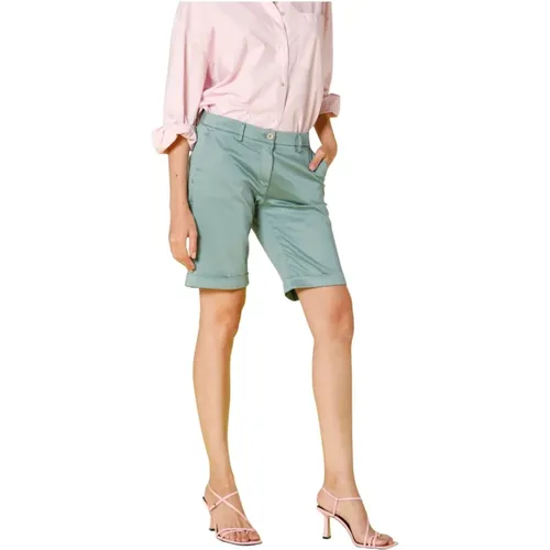 New York Chino Bermuda Shorts Mint - Mason's - Modalova