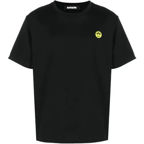 Schwarzes Jersey T-Shirt, Lavander Jersey T-Shirt - Barrow - Modalova