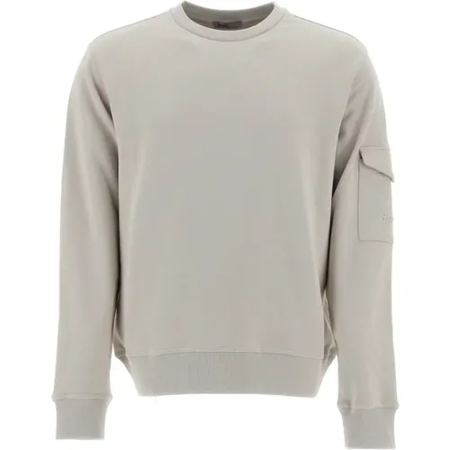 Crewneck Sweatshirt with Pocket , male, Sizes: XL, 2XL - Herno - Modalova