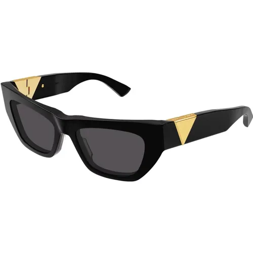 Grey Sunglasses , female, Sizes: 52 MM - Bottega Veneta - Modalova