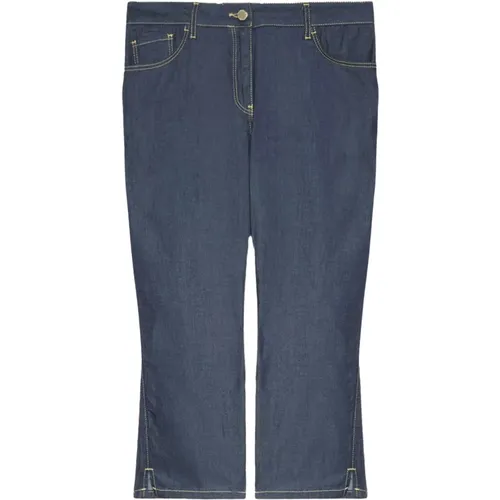 Capri-Jeans mit Kontrastnähten , Damen, Größe: 6XL - Fiorella Rubino - Modalova
