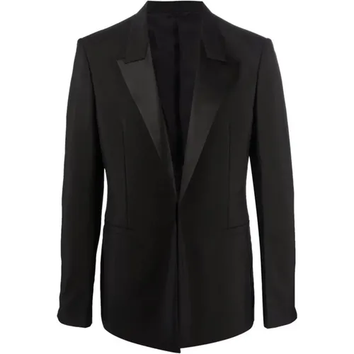 Satin-Lapel Jacket , male, Sizes: L - Givenchy - Modalova
