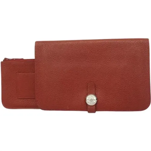 Pre-owned Leather wallets , female, Sizes: ONE SIZE - Hermès Vintage - Modalova