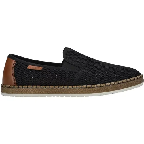 Textile Lace-Up Espadrilles , male, Sizes: 11 UK, 10 UK - Rieker - Modalova