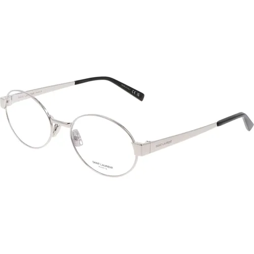 Round Metal Frame Glasses , unisex, Sizes: 55 MM - Saint Laurent - Modalova