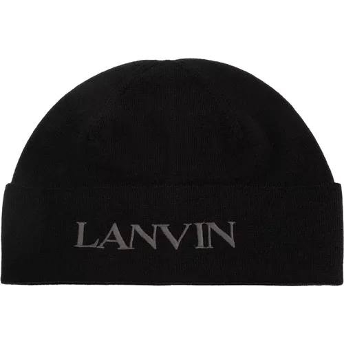 Wool beanie , female, Sizes: ONE SIZE - Lanvin - Modalova