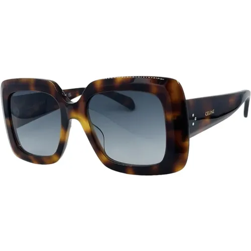 Quadratische Sonnenbrille, Braun Havana - Celine - Modalova