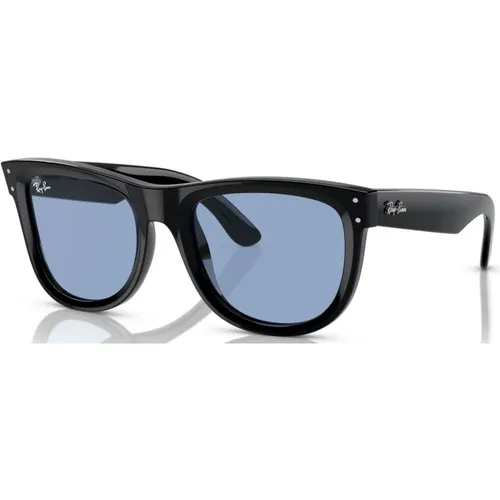 Wayfarer Reverse Schwarz/Blau Sonnenbrille , unisex, Größe: 50 MM - Ray-Ban - Modalova