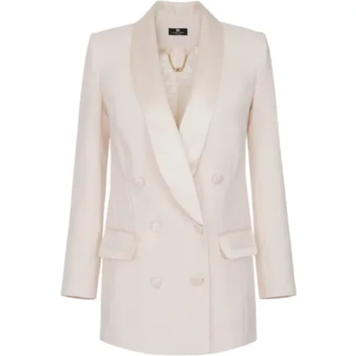 Elegant Jacket , female, Sizes: L, M, S - Elisabetta Franchi - Modalova