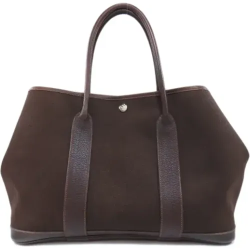 Pre-owned Canvas Hermès Tote , unisex, Sizes: ONE SIZE - Hermès Vintage - Modalova