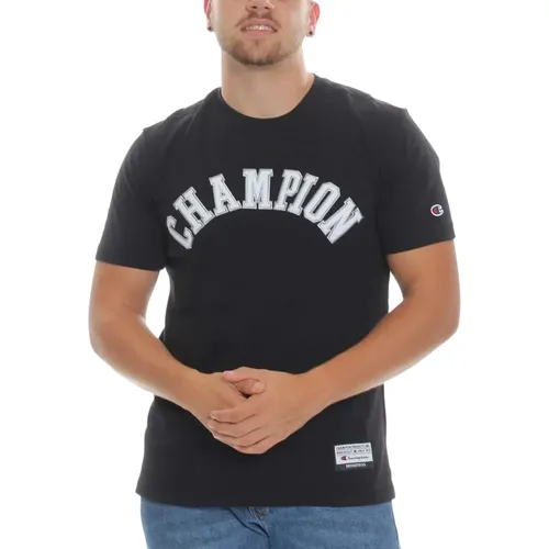 Short Sleeve T-Shirt , male, Sizes: S, M - Champion - Modalova