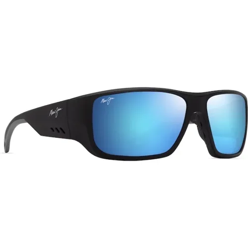 Matte Blue Hawaii Sunglasses , male, Sizes: 62 MM - Maui Jim - Modalova