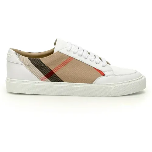 Haus Check Sneakers , Damen, Größe: 36 EU - Burberry - Modalova