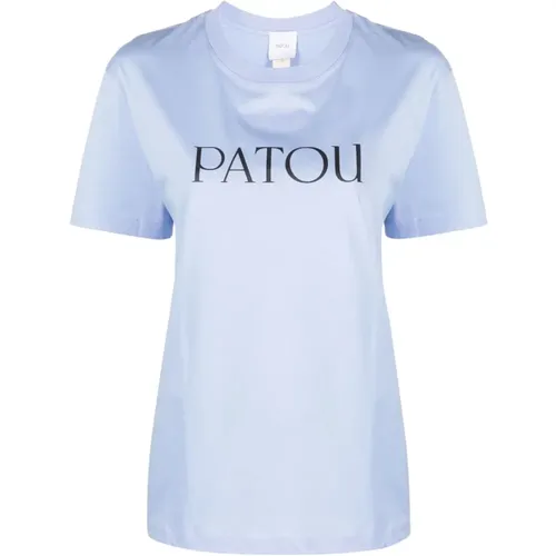 Logo-Print Baumwoll T-Shirt , Damen, Größe: M - Patou - Modalova