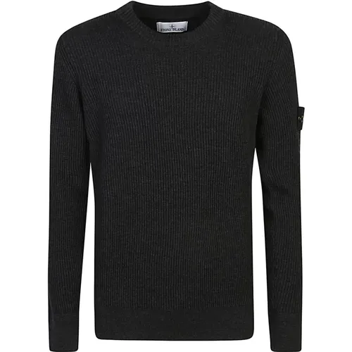 Grauer Sweatshirt Aw24 , Herren, Größe: L - Stone Island - Modalova