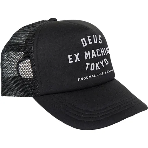 Tokyo Address Trucker Cap Polyester , unisex, Sizes: ONE SIZE - Deus Ex Machina - Modalova