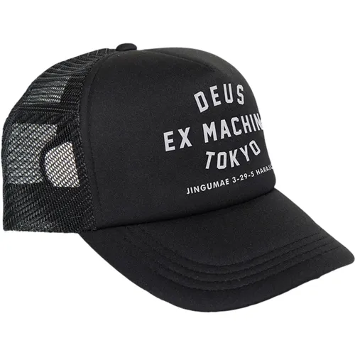 Tokyo Address Trucker Cap Schwarz Polyester - Deus Ex Machina - Modalova