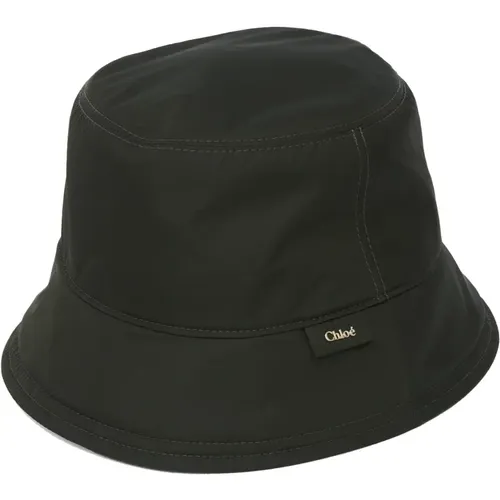 Grüne Hüte mit -Logo , Damen, Größe: M - Chloé - Modalova