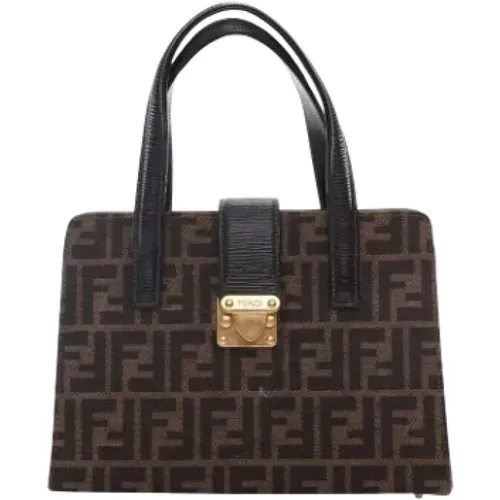 Pre-owned Canvas handbags , female, Sizes: ONE SIZE - Fendi Vintage - Modalova