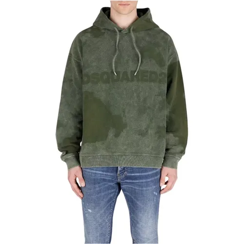 Military Urban Hoodie , male, Sizes: L, M, S - Dsquared2 - Modalova