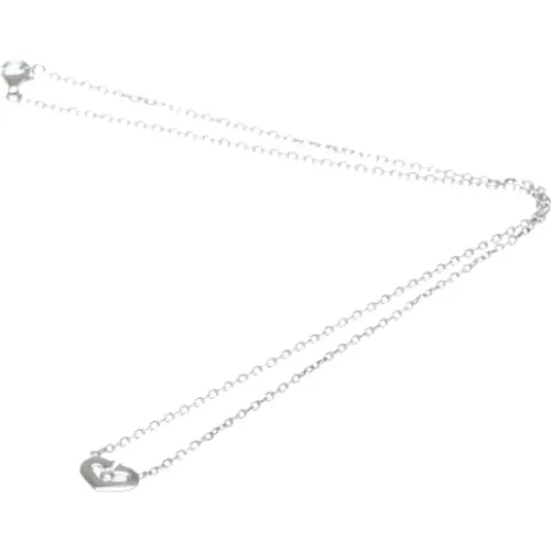 Pre-owned White Gold necklaces , female, Sizes: ONE SIZE - Cartier Vintage - Modalova