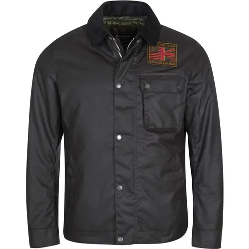 Steve McQueen Workers Wax Jacket , male, Sizes: L - Barbour - Modalova