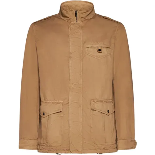 Beige Water-Repellent Coat , male, Sizes: 2XL, L, XL - Herno - Modalova