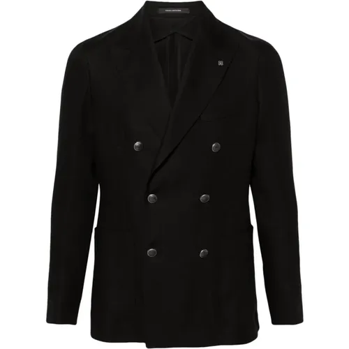 Schwarze Jacken für Männer , Herren, Größe: 2XL - Tagliatore - Modalova