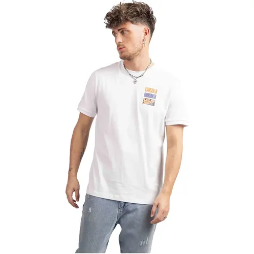 Trendy Triple Logo T-Shirt , male, Sizes: XS, L, S, M, XL - Emporio Armani - Modalova