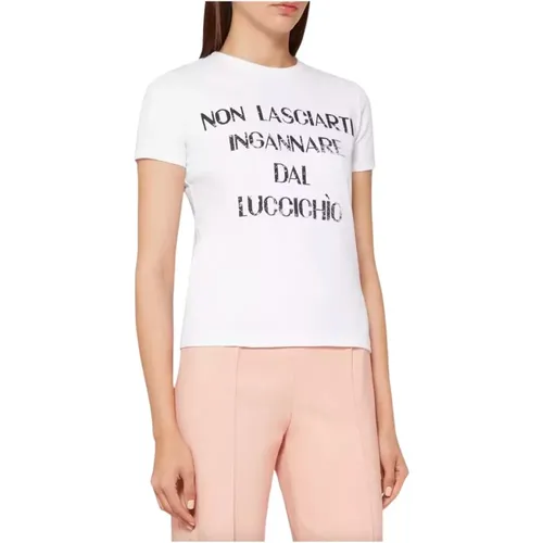 Weiße Tops T-Shirt -> Weiße Tops und T-Shirt - Elisabetta Franchi - Modalova