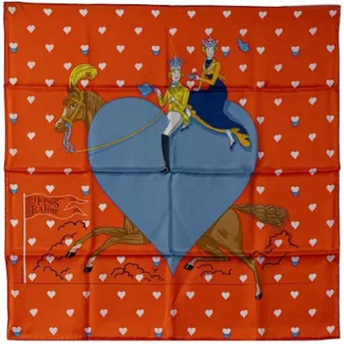 Pre-owned Silk scarves , female, Sizes: ONE SIZE - Hermès Vintage - Modalova