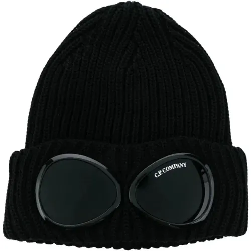 Extra Feine Merino Goggle Beanie , Herren, Größe: ONE Size - C.P. Company - Modalova