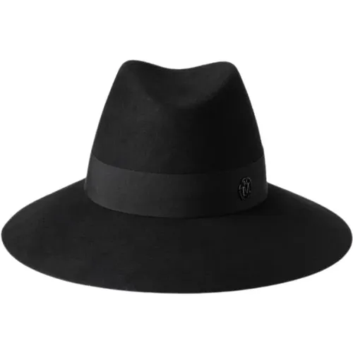 Waterproof Wide Brim Wool Felt Hat , male, Sizes: M - Maison Michel - Modalova