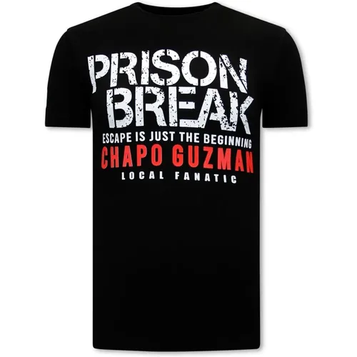 Chapo Guzman Prison Break T-shirt Herren , Herren, Größe: M - Local Fanatic - Modalova