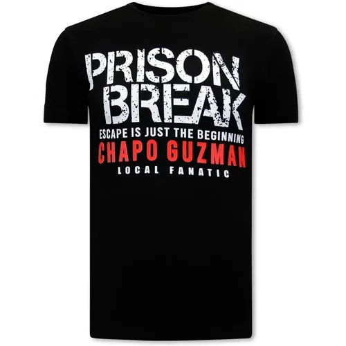 Chapo Guzman Prison Break T-shirt Herren , Herren, Größe: XS - Local Fanatic - Modalova