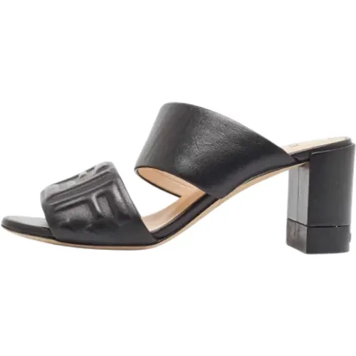 Pre-owned Leather sandals , female, Sizes: 4 UK - Fendi Vintage - Modalova