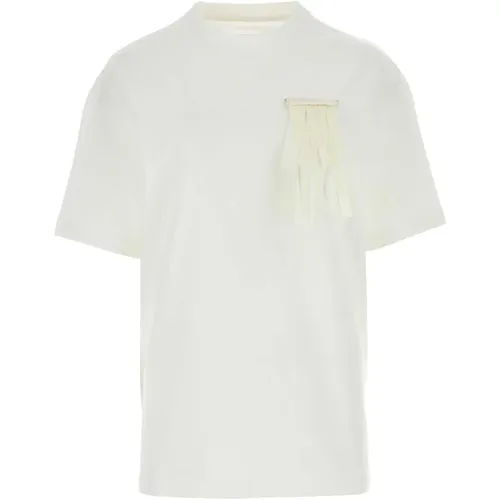 Klassisches Weißes Baumwoll-T-Shirt , Damen, Größe: XS - Jil Sander - Modalova