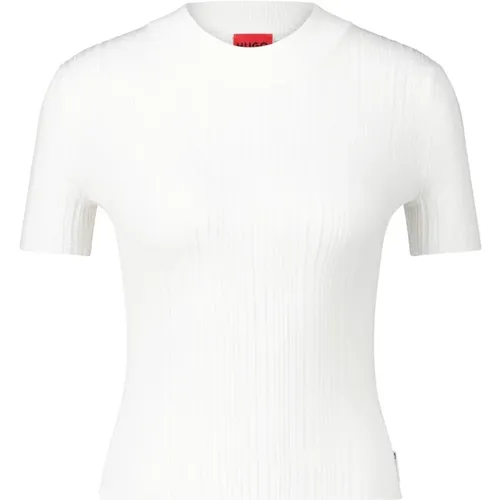 T-Shirts , female, Sizes: L, XS, M, S - Hugo Boss - Modalova