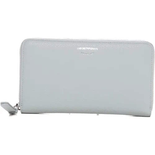 Compact Zip Wallet with Multiple Compartments , female, Sizes: ONE SIZE - Emporio Armani - Modalova