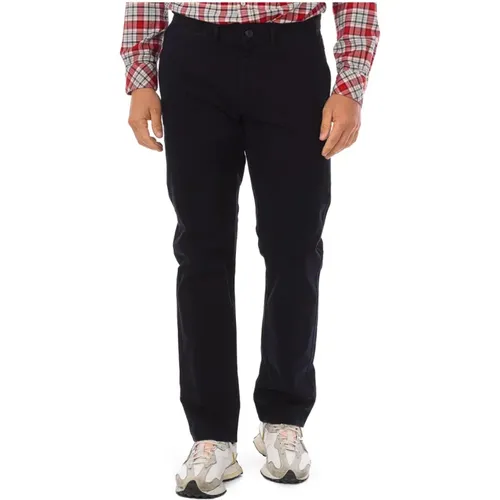 Marine Slim-Fit Trousers , male, Sizes: W33 - Napapijri - Modalova