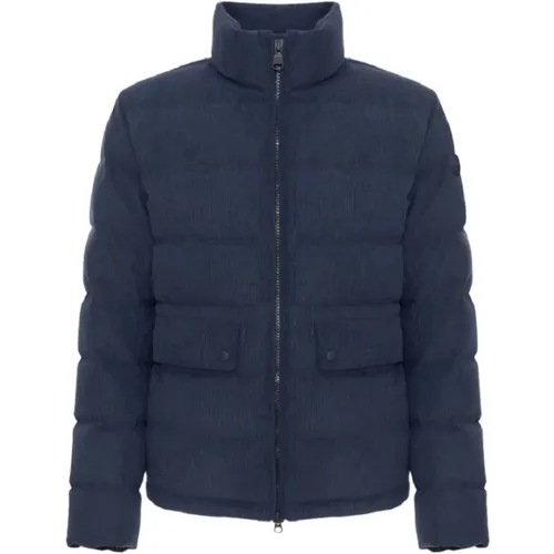 Blaue Corduroy Wasserdichte Winterjacke , Herren, Größe: M - Colmar - Modalova