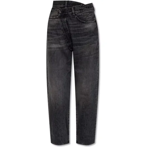 Jeans with decorative fastener , female, Sizes: W25 - R13 - Modalova
