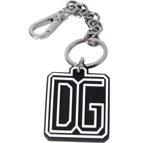 Men Key Holder , male, Sizes: ONE SIZE - Dolce & Gabbana - Modalova