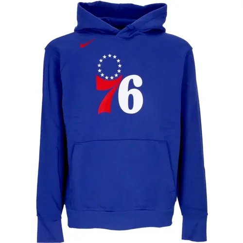 Philadelphia 76ers Hoody Essential Blau , Herren, Größe: XL - Nike - Modalova