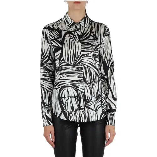 Satin Print Shirt All Over , Damen, Größe: XL - Marciano - Modalova