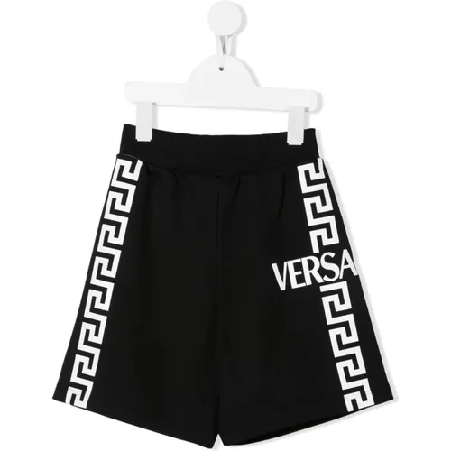 Schwarze Shorts für Mädchen - Versace - Modalova