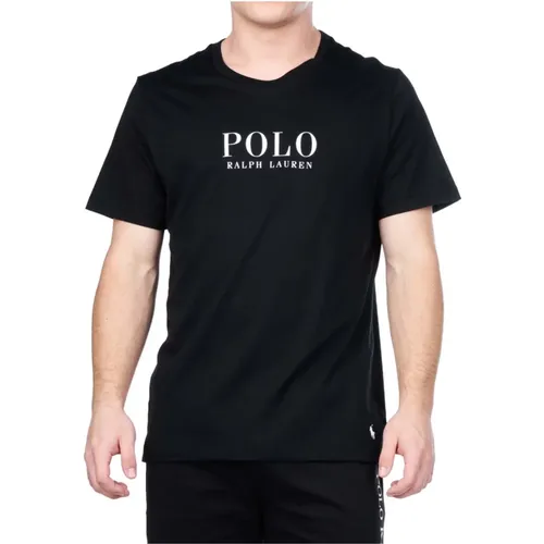 Schwarzes Logo T-Shirt 100% Baumwolle - Ralph Lauren - Modalova